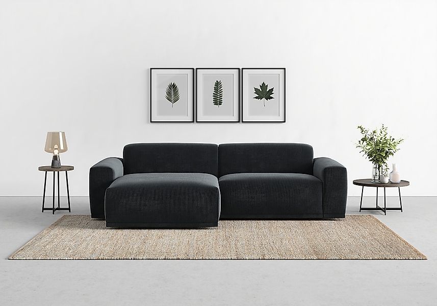 TRENDMANUFAKTUR Ecksofa "Braga, mit hochwertigem Kaltschaum, L-Form, in Cor günstig online kaufen