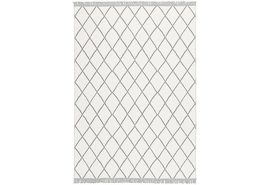 Pergamon Wollteppich Teppich Beidseitig Ethno Kelim Rauten, Rechteckig, Höh günstig online kaufen