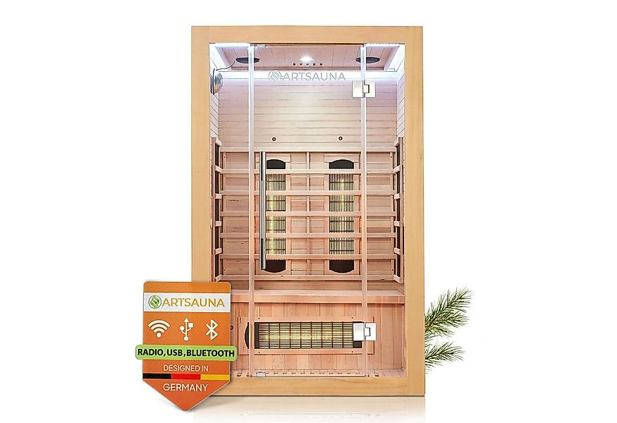 Artsauna Infrarotkabine Kiruna120 Dual Technologie, BxTxH: 120 x 105 x 190 günstig online kaufen