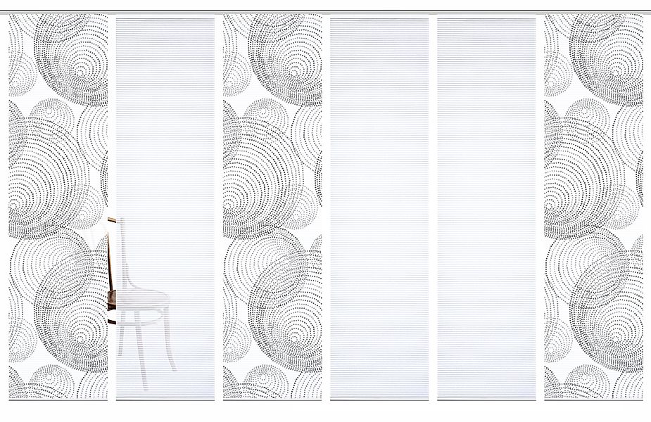 HOME in green Schiebegardine "NEVOLA" Paneelwagen 6 Stk. tlg. SET DIGITALDR günstig online kaufen