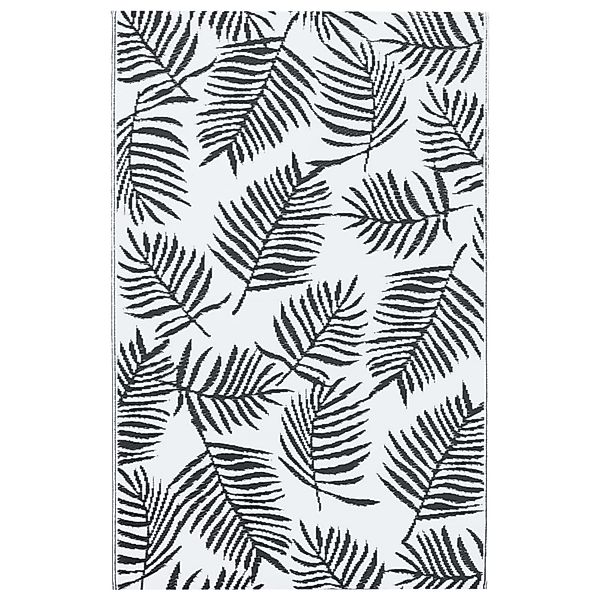 vidaXL Outdoorteppich Weiß Und Schwarz 160x230 Cm Pp 643946 günstig online kaufen