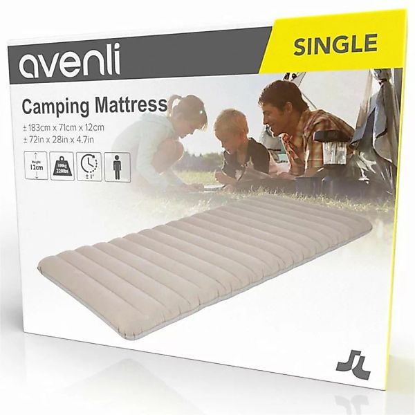 Avenli Luftbett Campingbett aufblasbar 183x71x12 cm, (Luftmatratze für 1 Pe günstig online kaufen