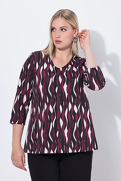 Ulla Popken T-Shirt Shirt Wellen Classic günstig online kaufen