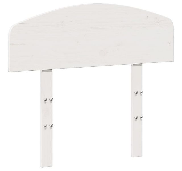 vidaXL Bett Kopfteil Weiß 75 cm Massivholz Kiefer (1-tlg) günstig online kaufen