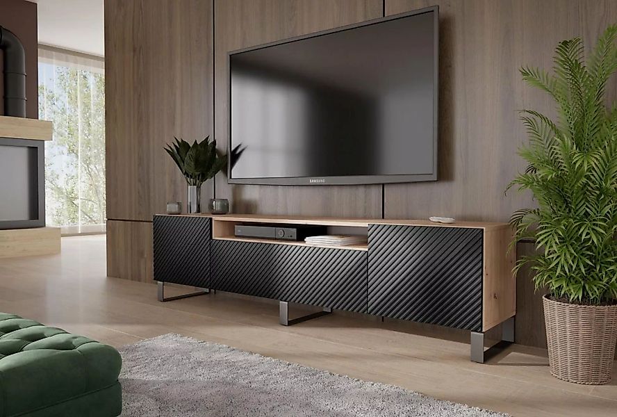 Beautysofa TV-Schrank Niko (im loft Stil, RTV Schrank für Wohnzimmer) inklu günstig online kaufen