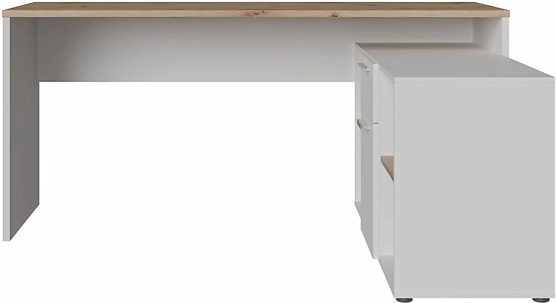 FORTE Eckschreibtisch "Contra Costa" B/H/T 160/73,5/128 cm, Über-Eck-Lösung günstig online kaufen