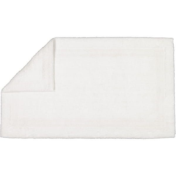 Cawö Badematte Wende-Badteppich Luxus Uni Weiß (70x120cm) günstig online kaufen