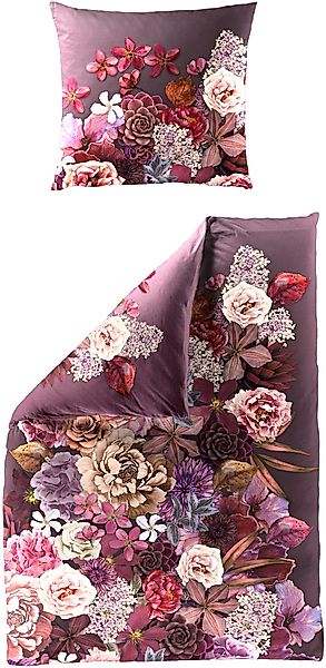 BIERBAUM Bettwäsche "5278" 2 Stk. Mako-Satin, 100 % Baumwolle, pflegeleicht günstig online kaufen