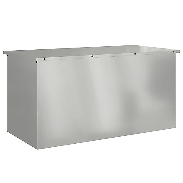vidaXL Aufbewahrungsbox Außenlagerbox Silber 100 x günstig online kaufen