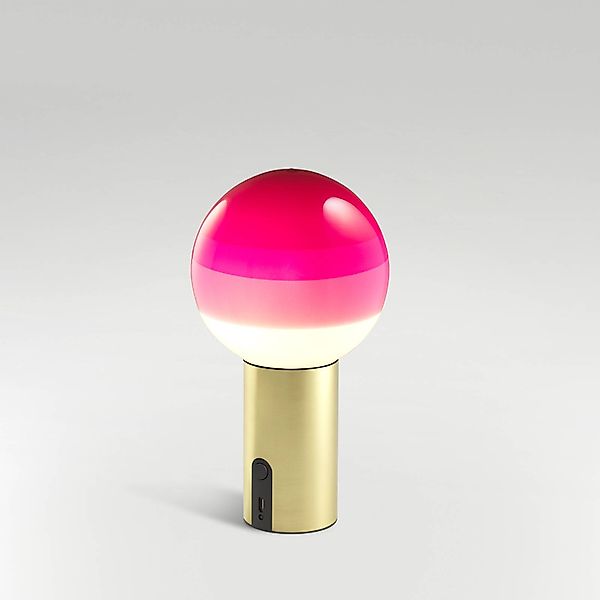 MARSET Akku-Tischlampe Dipping Light, rosa/messing günstig online kaufen
