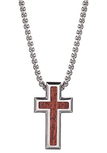 Kingka Kette mit Anhänger Kreuz, mit Holz günstig online kaufen