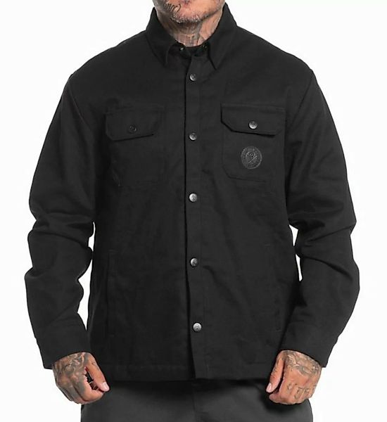 Sullen Clothing Canvasjacke Blaq Cat Jacket Schwarz Schwarzer Panther Tatto günstig online kaufen