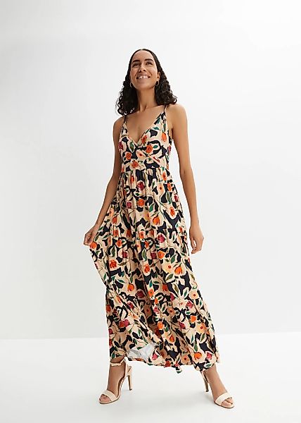 bonprix Maxikleid "Maxikleid aus softem Viskose-Mix" für eleganten Look, au günstig online kaufen