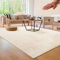 Paco Home Teppich "Cadiz 630" rechteckig 14 mm Höhe Uni-Farben, besonders w günstig online kaufen