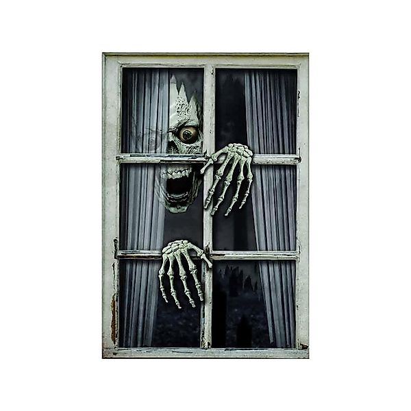 Funny Fashion Dekoobjekt Halloween Skelett Fensterdekoration, günstig online kaufen