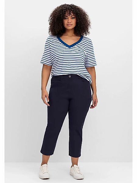 Sheego Cargohose "Große Größen", in 7/8-Länge, mit Teilgummibund günstig online kaufen