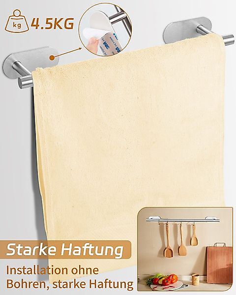 LEAZZLE Handtuchstange Handtuchhalter Handtuchhaken 10er Set günstig online kaufen