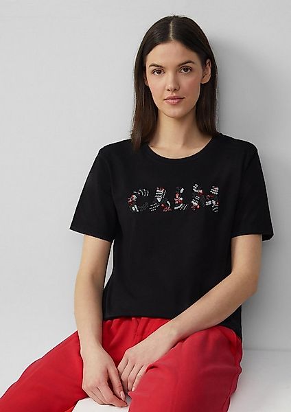 s.Oliver Kurzarmshirt T-Shirt Jersey-T-Shirt im Relaxed Fit mit Artwork günstig online kaufen