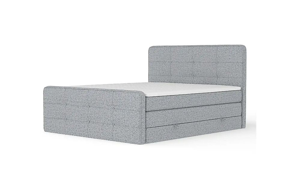 Boxspringbett mit Stauraum   ¦ grau ¦ Maße (cm): B: 184 H: 118 Betten > Kom günstig online kaufen