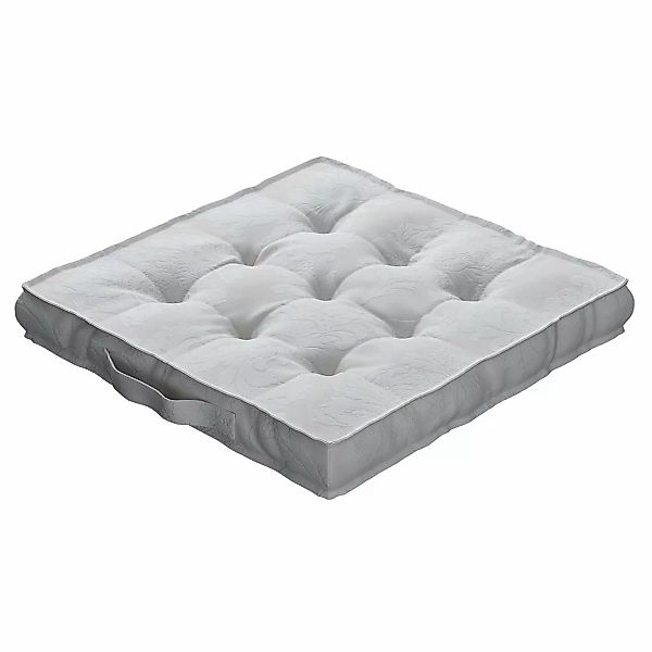 Sitzkissen Jacob mit Handgriff, hellgrau, 50 x 50 x 10 cm, Damasco (613-81) günstig online kaufen