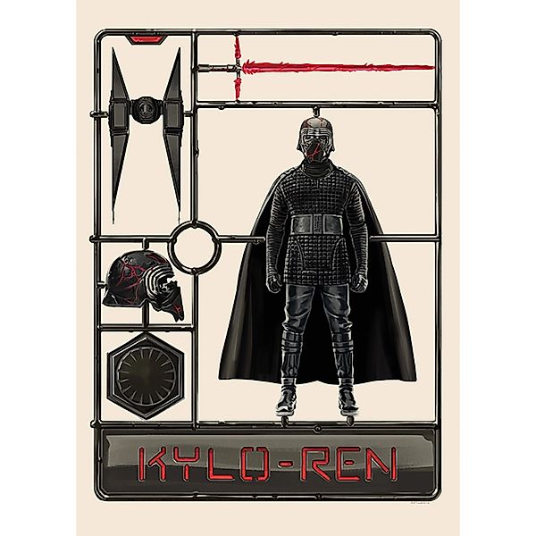 Komar Bild "Star Wars Toy Kylo" Star Wars 1 Stk. tlg. Wandbild zur Dekorati günstig online kaufen