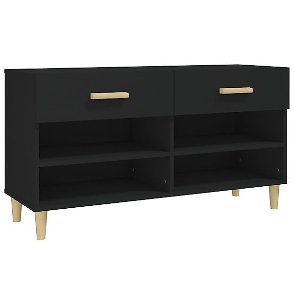 vidaXL Schuhregal Schuhschrank Schwarz 102x35x55 cm günstig online kaufen