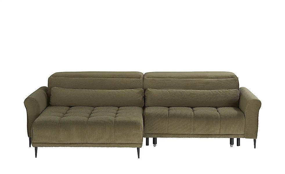 Ecksofa mit elektrischer Sitztiefenverstellung Logan ¦ grün ¦ Maße (cm): B: günstig online kaufen