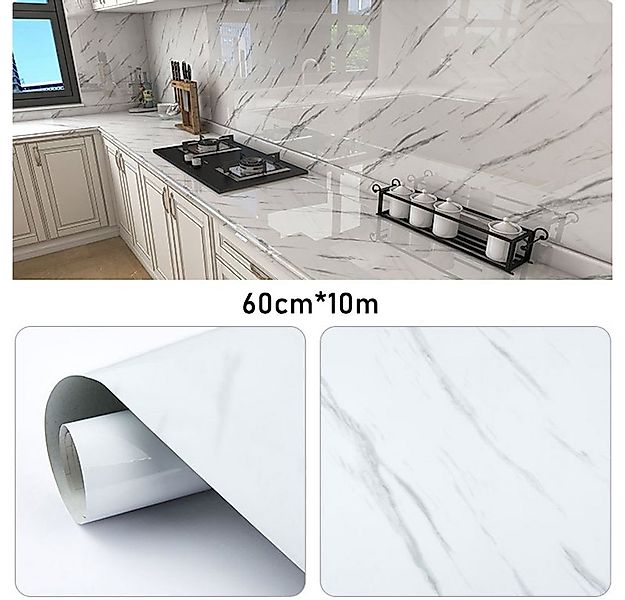 zggzerg Fliesenaufkleber Fliesenaufkleber 60cmx10m, Marmor Muster selbstkle günstig online kaufen