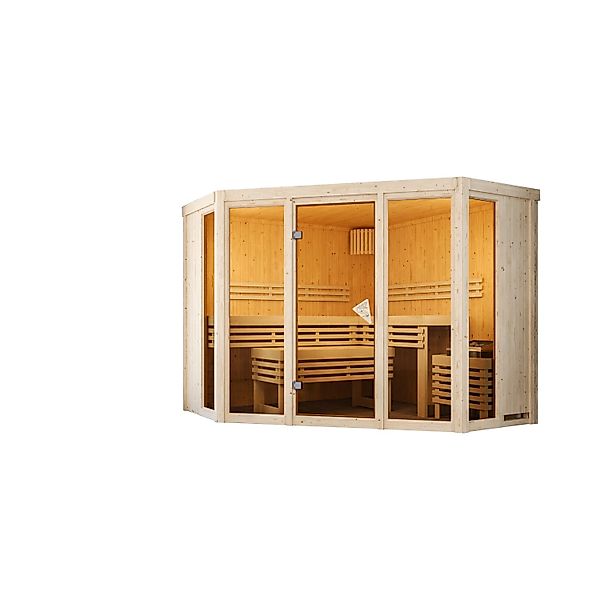 Chillroi Sauna Inara Inklusive Saunaofen 9kW Integriert Steuerung günstig online kaufen