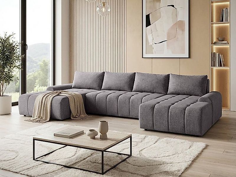 Beautysofa Ecksofa Costa U, inkl. Schlaffunktion, Bettkasten, modernes Loun günstig online kaufen