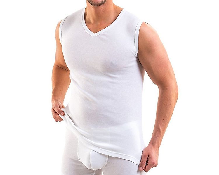 HERMKO Unterhemd 16050 Baumwolle/Modal, Business Muskelshirt, V-Ausschnitt, günstig online kaufen