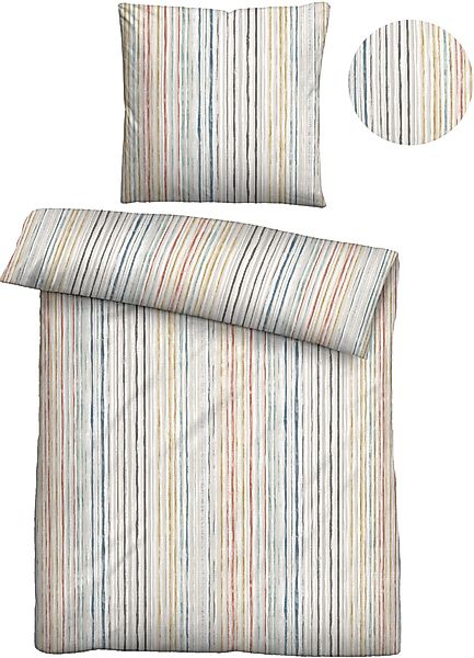 Biberna Bettwäsche Melina, Mako-Satin, 2 teilig, günstig online kaufen