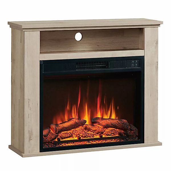 Balderia Elektrischer-Kamin Eiche B/H/T: ca. 78,3x64,7x23 cm günstig online kaufen