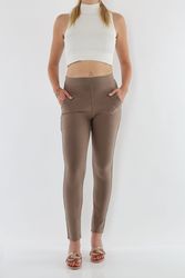 MIRROSI Stretch-Hose Damen Hosen High Waist günstig online kaufen
