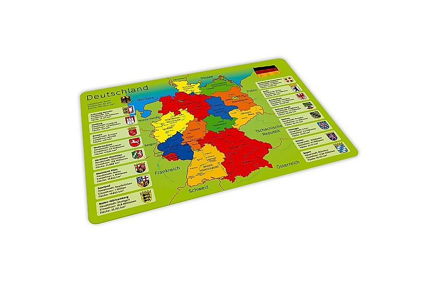 nikima Platzset stabiles Vinyl Tischset - Deutschland Kinder Platzset abwas günstig online kaufen