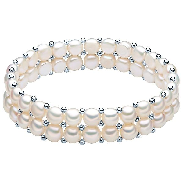 Valero Pearls Perlenarmband silber, aus Süßwasser-Zuchtperlen günstig online kaufen