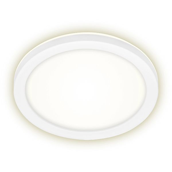 Brilo LED-Außenleuchte Frankfurt Weiß rund Ø 21 cm günstig online kaufen