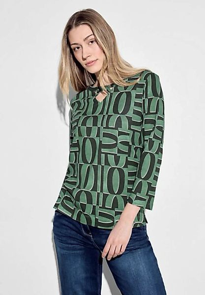 Cecil T-Shirt aus softem Materialmix günstig online kaufen