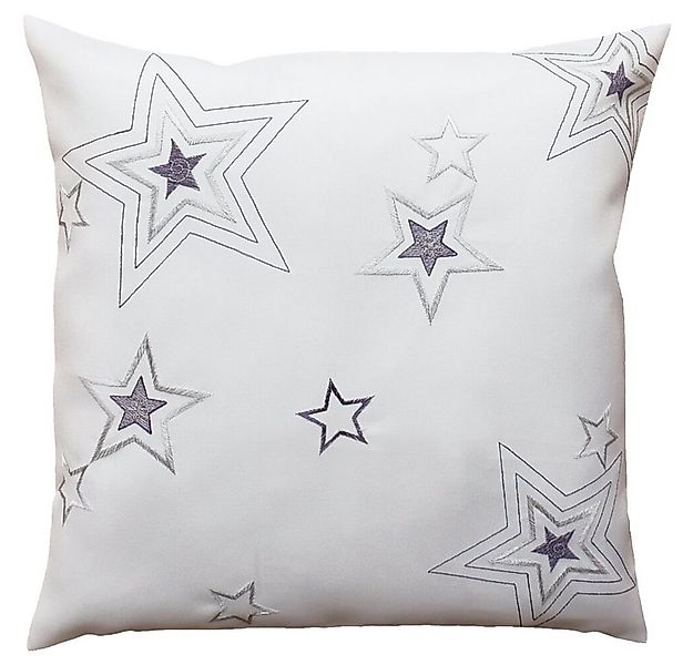matches21 HOME & HOBBY Kissenbezüge Kissen-Bezug Weihnachten Sterne Stick g günstig online kaufen