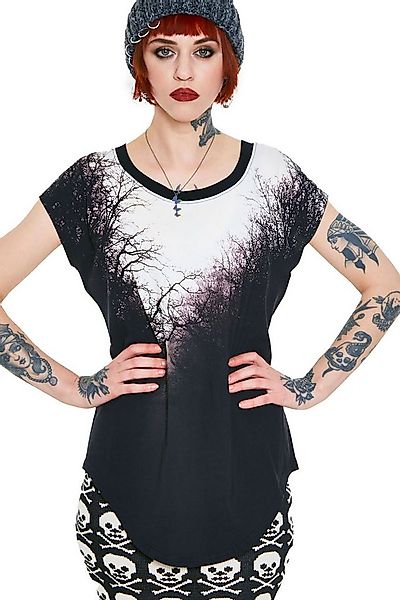 Jawbreaker Longtop Spooky Woods Baggy Top Gothic Goth Grufti Oversized Wald günstig online kaufen