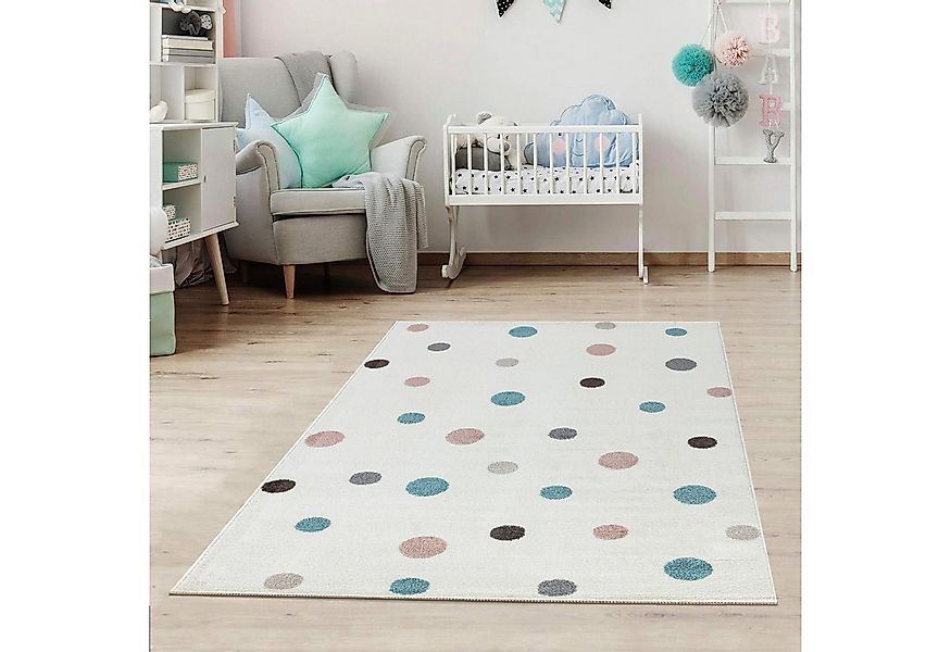 Jimri Kinderteppich DOT´S Teppiche für Kinderzimmer, Kinderzimmerteppich, T günstig online kaufen