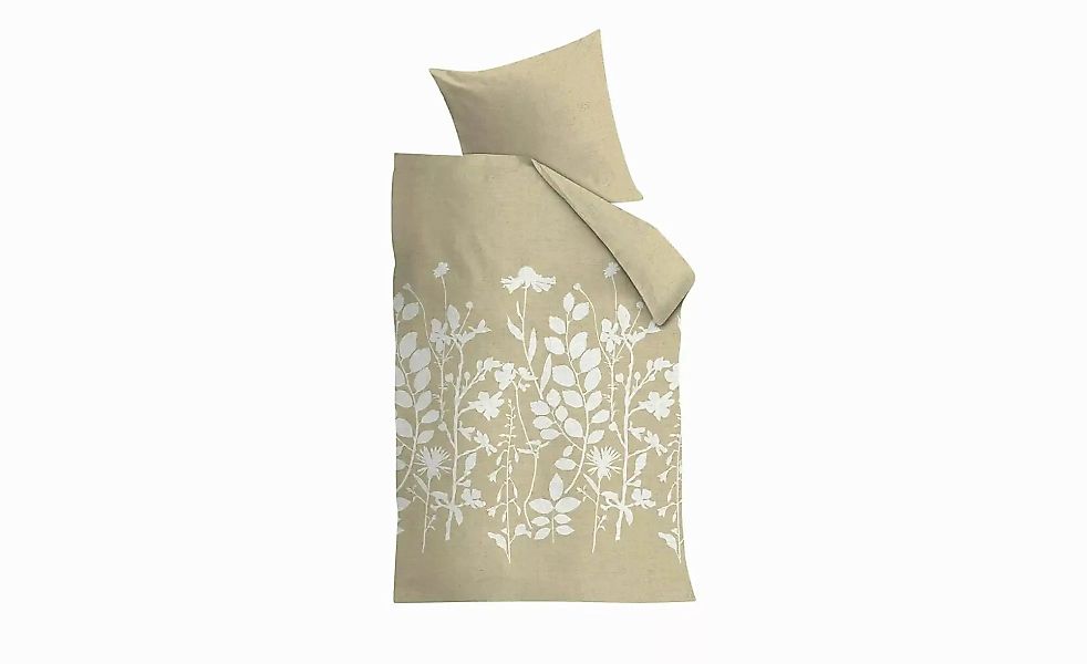 Beddinghouse Baumwoll-Bettwäsche  Plant ¦ beige ¦ Maße (cm): B: 135 Bettwar günstig online kaufen