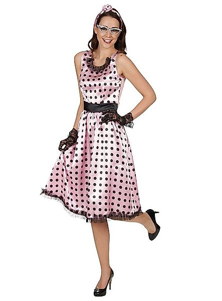 Metamorph Kostüm Rockabilly Girl, 50er Retrokleid mit Polka Dots günstig online kaufen