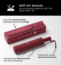 Sapor Design Taschenregenschirm ICONIC, sturmfest, Anti-Bruch günstig online kaufen