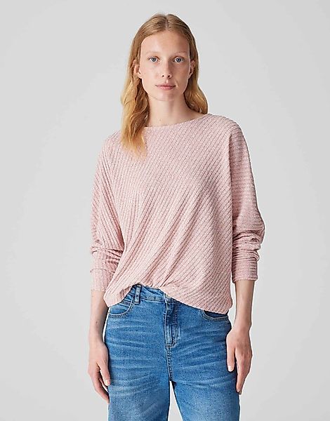 OPUS Langarmshirt Rippshirt SAKIM Batwing Fit günstig online kaufen