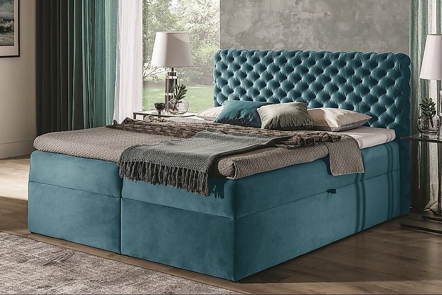 99rooms Boxspringbett Angelo (Schlafzimmerbett, Bett), gepolstert günstig online kaufen