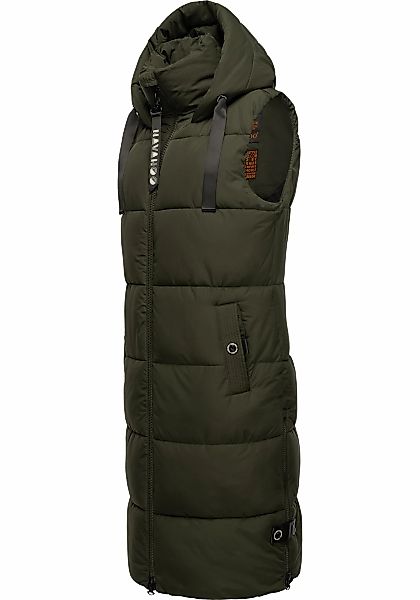 Navahoo Steppweste "Schnuffelchen" 1 Stk. warme Damen Outdoor-Weste lang mi günstig online kaufen