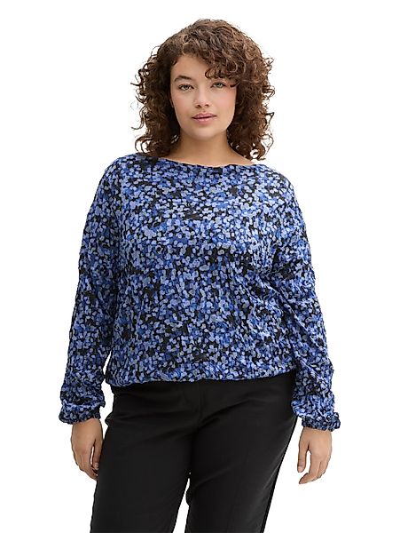 TOM TAILOR PLUS Langarmshirt mit All-Over günstig online kaufen