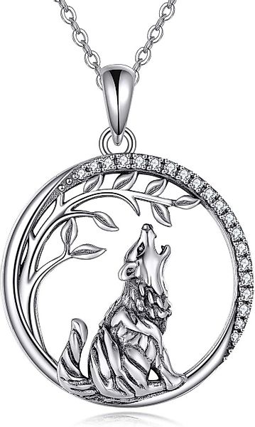 LuxusKollektion Kette und Anhänger Set Wolf günstig online kaufen