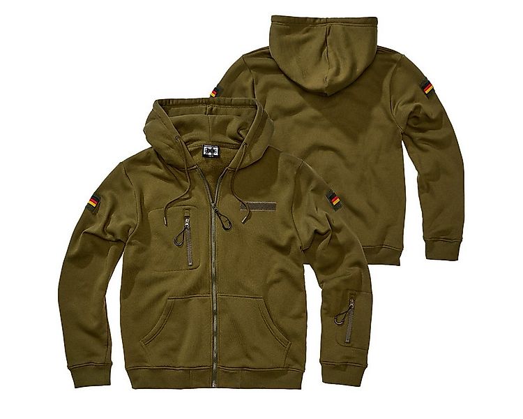 BWuM Outdoorjacke BWuM Tactical Kapuzenjacke mit Flaggen & Klett günstig online kaufen